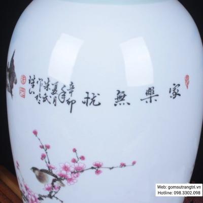 BÌNH SỨ VẼ GÀ GIA LẠC VÔ ƯU